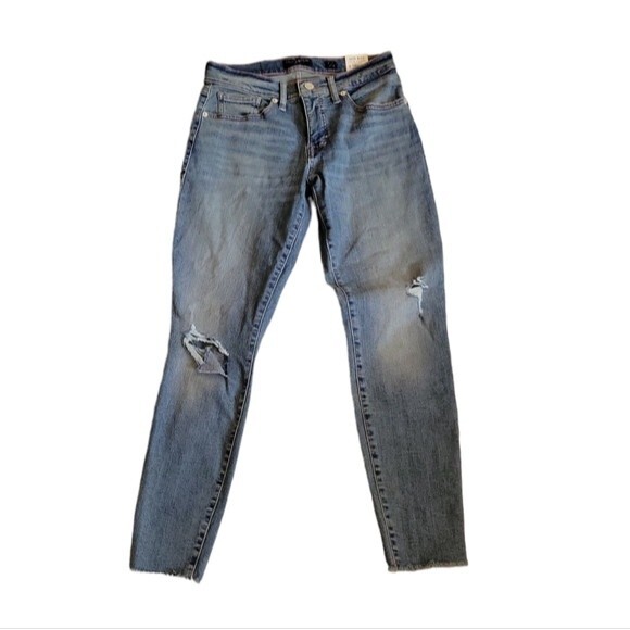 Lucky Brand Denim - NWT Lucky Brand Women's Ava Mid Rise Super Skinny distressed jeans size 6 / 28